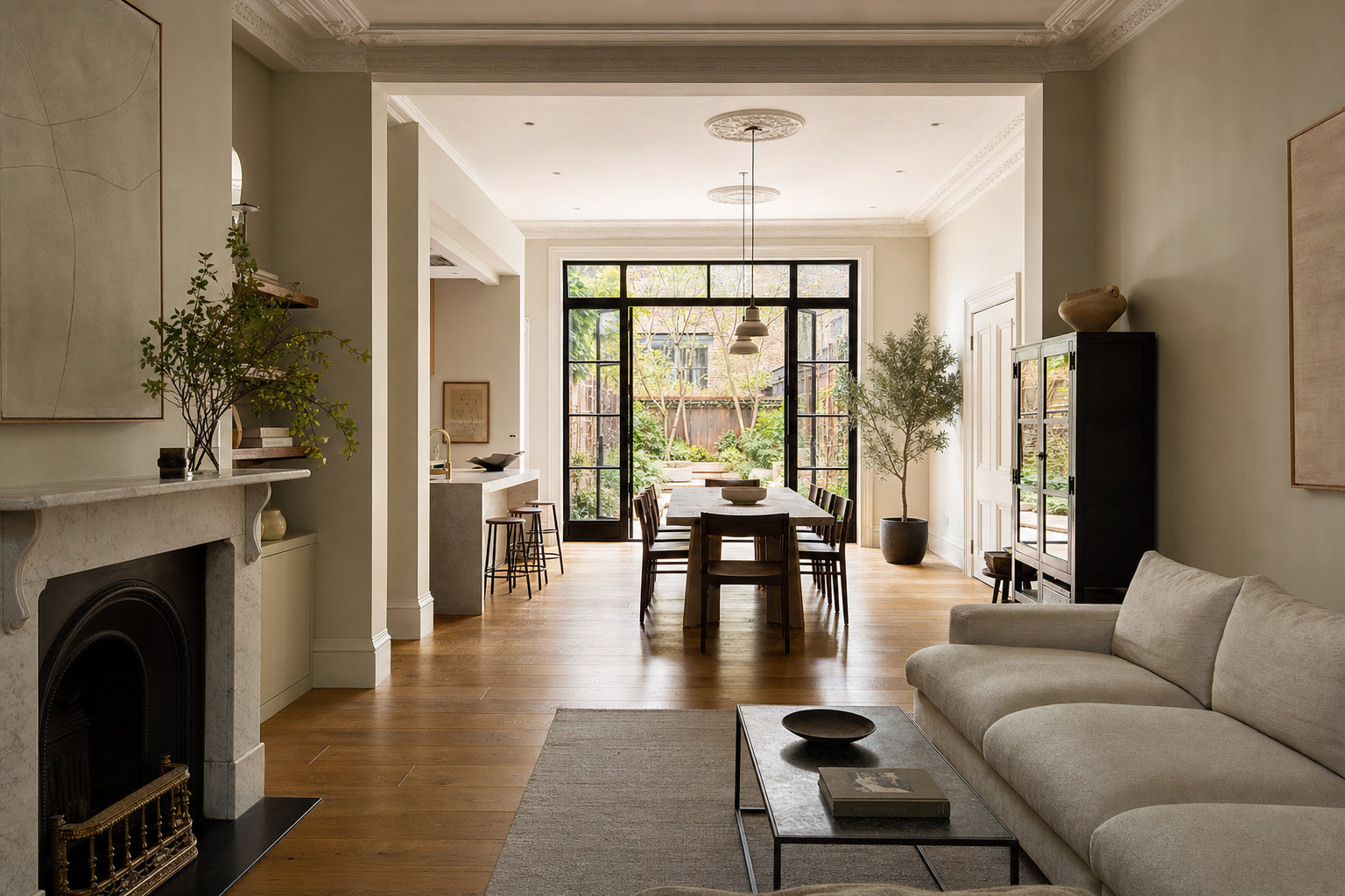 A beautifully renovated London home interior